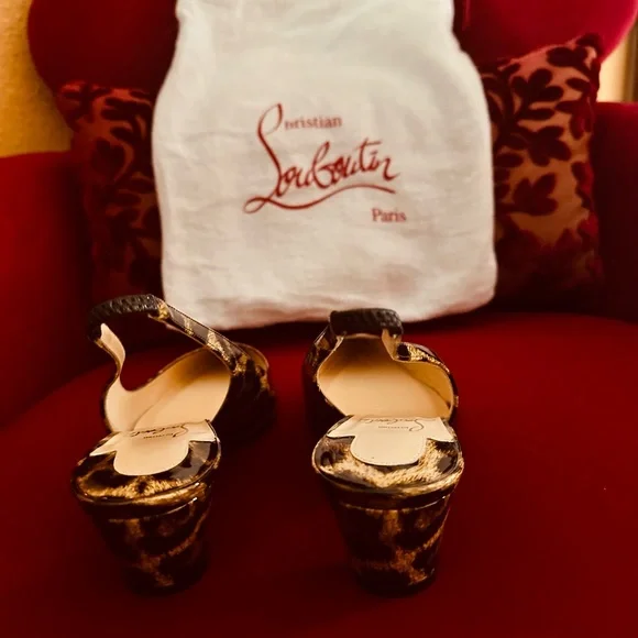 Christian Louboutin Leopard Print Heels - Picture 5 of 8
